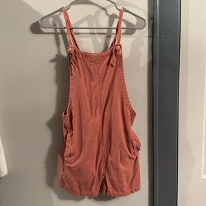 Pink blush maternity overalls. Size small